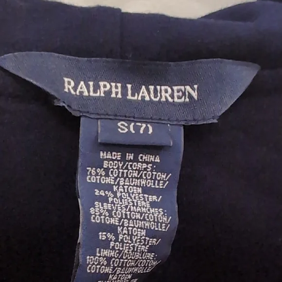 Ralph Lauren Kids Hoodie with Pink and Black Stripes NWOT - Picture 4 of 8